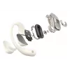 Open-ear draadloze headset Shokz OpenFit 2 — Bluetooth 5.4, IP55, botgeleiding, 11 uur weergave (48 uur met case), USB‑C, beige