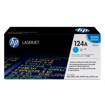 HP 124A Cyaan Originele LaserJet-tonercartridge, 2000 pagina's, Cyaan, 1 stuk