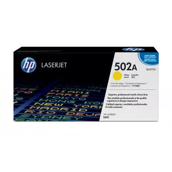 HP 502A Geel Originele LaserJet-tonercartridge, 4000 pagina's, Geel, 1 stuk