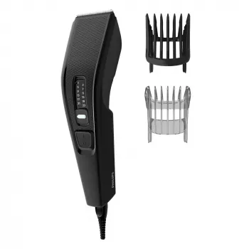 Haartrimmer Philips 3000 series HC3510/15 zwart — roestvrijstalen messen, 0,5 mm tot 23 mm, 13 lengtestanden