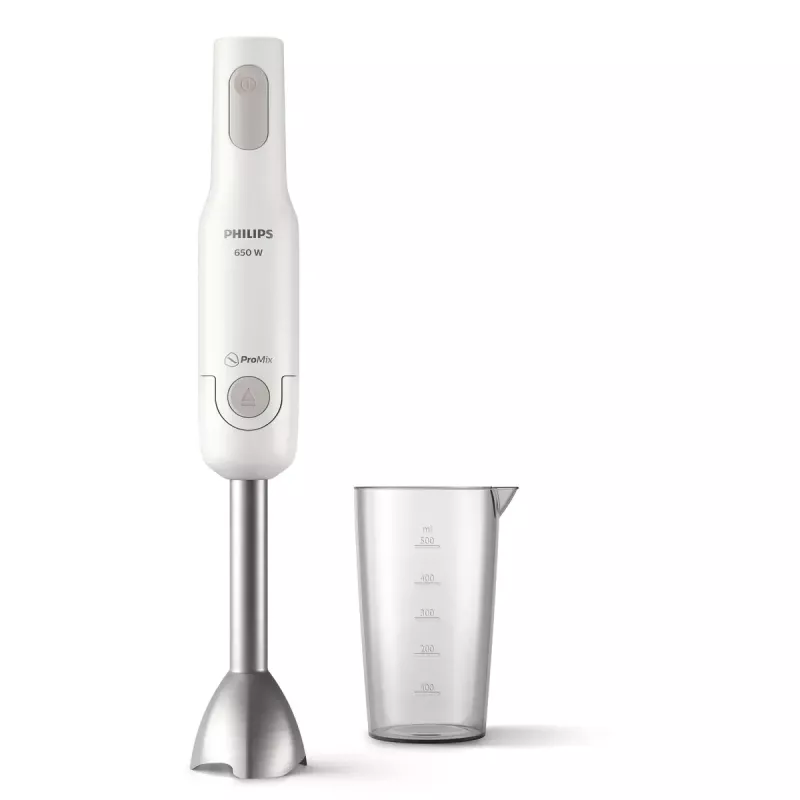 Staafmixer Philips HR2534/00 — 650 W, 2 snelheden, pulse, metalen staaf, wit