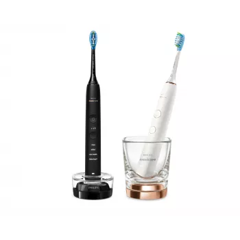 Tandenborstel Philips HX9914/57 DiamondClean 9000 2-pack zwart/wit