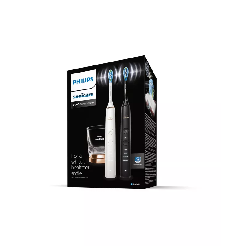 Tandenborstel Philips HX9914/57 DiamondClean 9000 2-pack zwart/wit