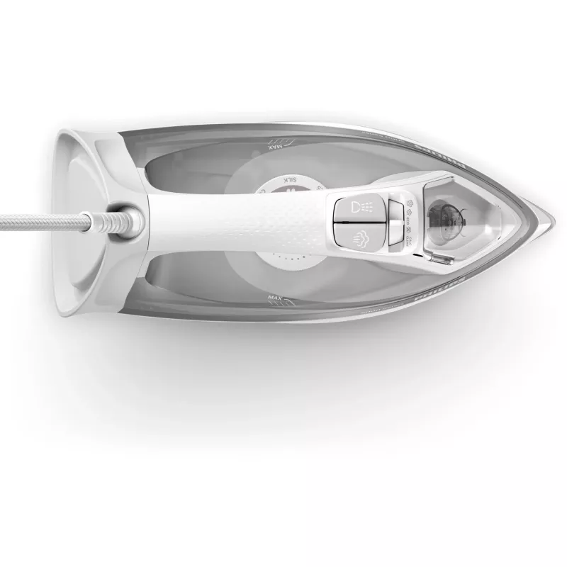 Philips 5000 Serie DST5010/10 strijkijzer stoomstrijkijzer SteamGlide Plus zoolplaat 2400 W grijs, wit