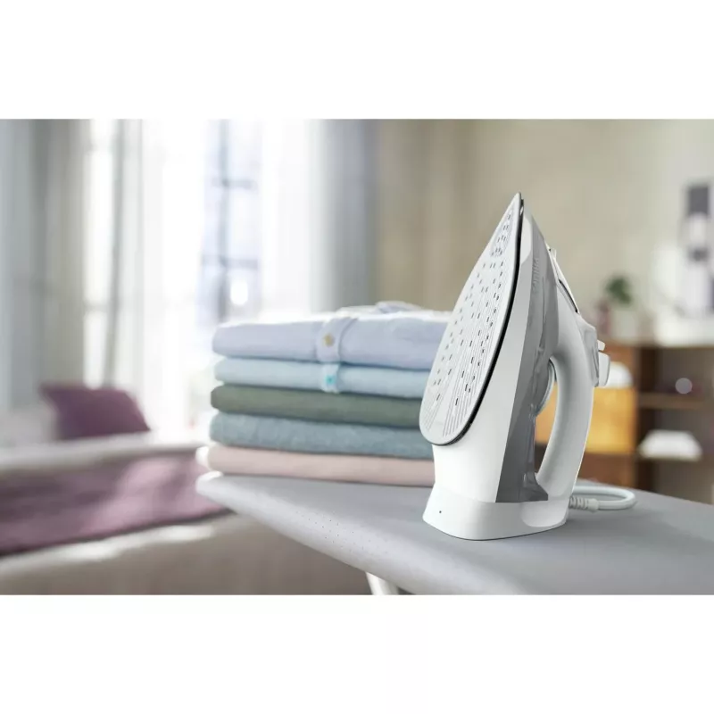 Philips 5000 Serie DST5010/10 strijkijzer stoomstrijkijzer SteamGlide Plus zoolplaat 2400 W grijs, wit