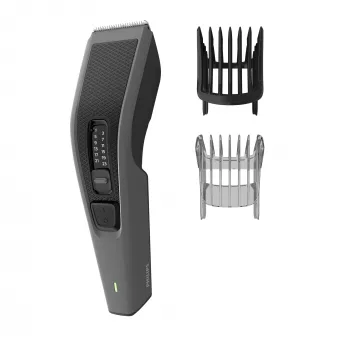 Philips HAIRCLIPPER Series 3000 HC3525/15 haartrimmer, zwart, grijs, 0,5 mm, 2,3 cm, 4,1 cm, AC/accu, 45 min
