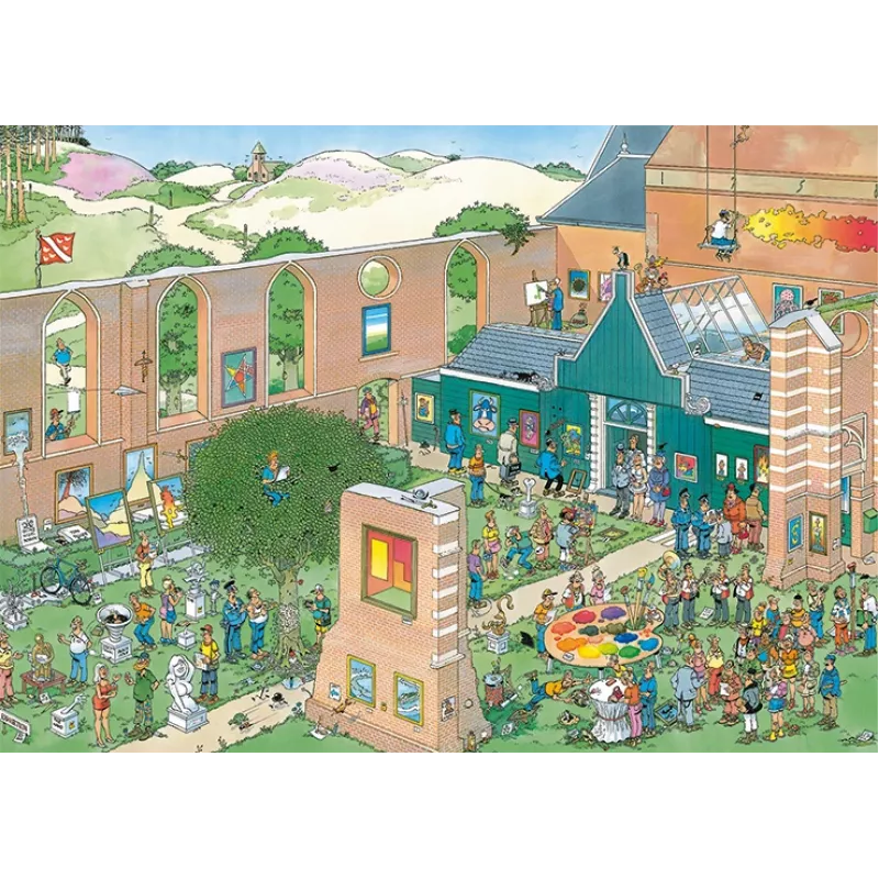 Jan van Haasteren De Kunstmarkt 1000 stukjes, 1000 stuks, comics, 12 jaar