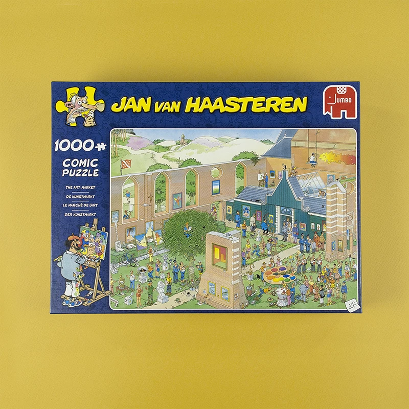 Jan van Haasteren De Kunstmarkt 1000 stukjes, 1000 stuks, comics, 12 jaar