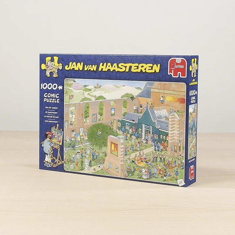 Jan van Haasteren De Kunstmarkt 1000 stukjes, 1000 stuks, comics, 12 jaar
