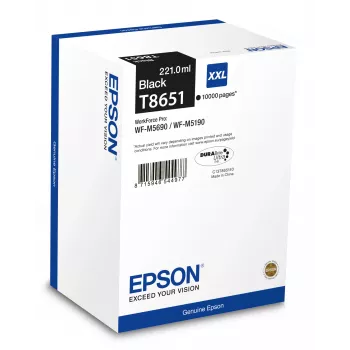 Inktpatroon Epson C13T865140 zwart