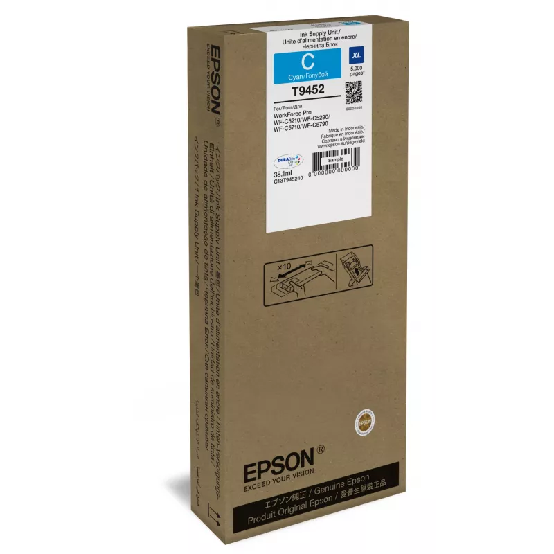 Epson WF-C5xxx serie inktpatroon XL cyaan