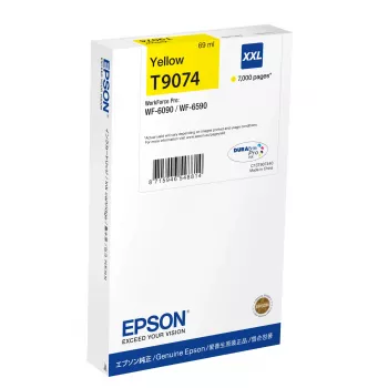Inktpatroon Epson C13T90744N XXL geel – origineel extra hoge capaciteit voor WorkForce WF-6XXX
