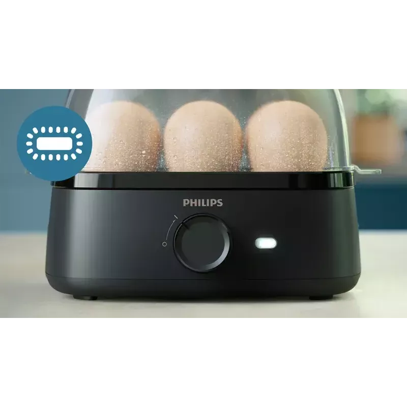 Eierkoker Philips 3000 series HD9137/90 6 eieren capaciteit zwart