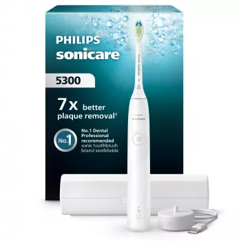 Sonische tandenborstel Philips Series 5300 HX7108/02 — 62.000 bewegingen/min., 2 snelheden, druksensor, reisetui
