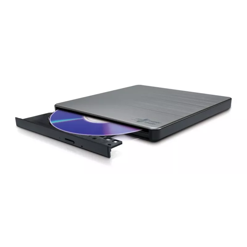 HITACHI-LG DATA STORAGE slanke draagbare DVD-writer - Gp60nw60 - USB 2.0 - zilver
