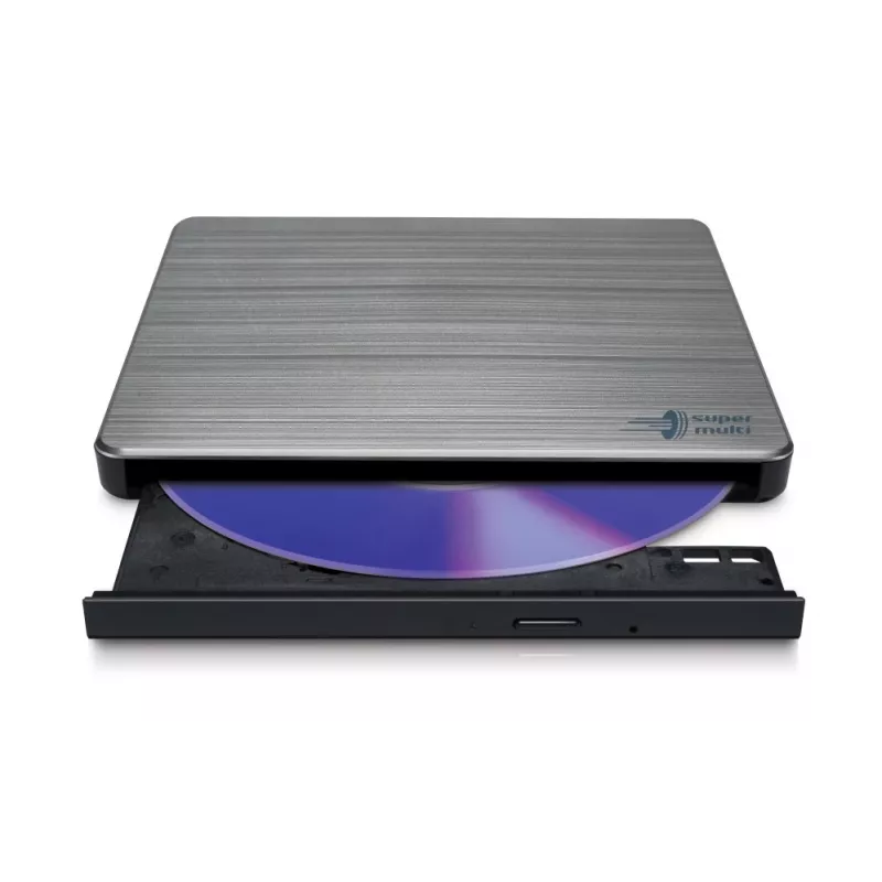 HITACHI-LG DATA STORAGE slanke draagbare DVD-writer - Gp60nw60 - USB 2.0 - zilver