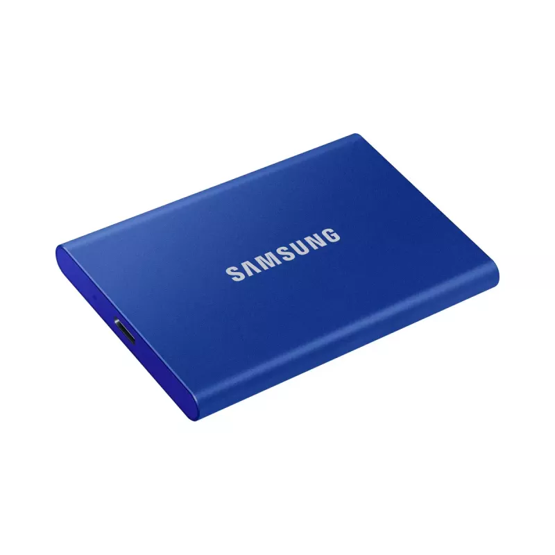 Externe SSD Samsung T7 Portable 1 TB, USB-C 3.2 Gen 2, NVMe, AES-256 hardwareversleuteling, blauw