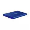 Externe SSD Samsung T7 Portable 1 TB, USB-C 3.2 Gen 2, NVMe, AES-256 hardwareversleuteling, blauw