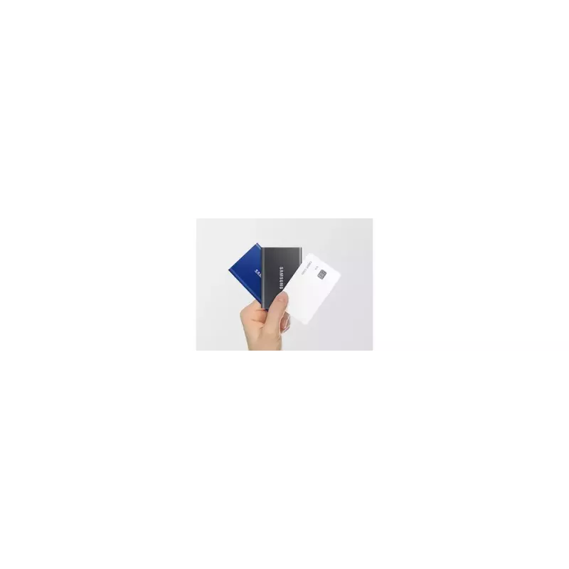 Externe SSD Samsung T7 Portable 1 TB, USB-C 3.2 Gen 2, NVMe, AES-256 hardwareversleuteling, blauw