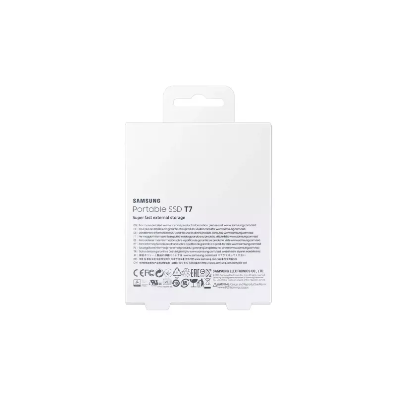 Samsung Portable SSD T7 1 TB USB Type-C 3.2 Gen 2 (3.1 Gen 2) grijs