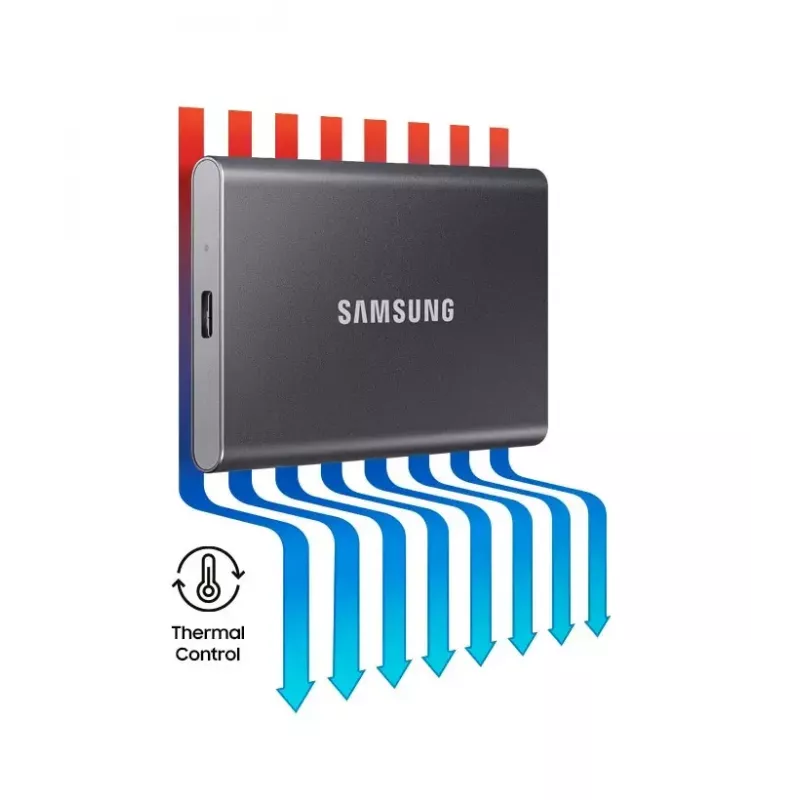 Samsung Portable SSD T7 1 TB USB Type-C 3.2 Gen 2 (3.1 Gen 2) grijs