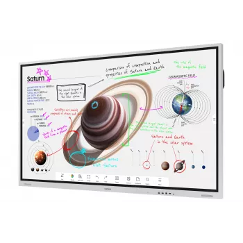 Samsung WM75B interactief whiteboard 190,5 cm (75 inch) 3840 x 2160 pixels touchscreen grijs, wit