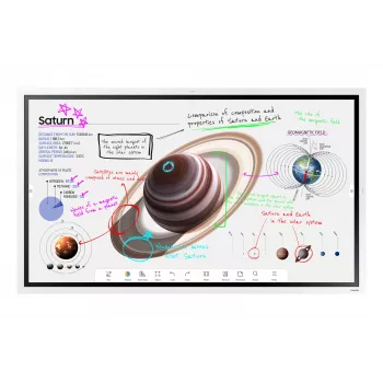 Samsung WM55B interactief whiteboard 139,7 cm (55 inch) 3840 x 2160 pixels touchscreen grijs, wit
