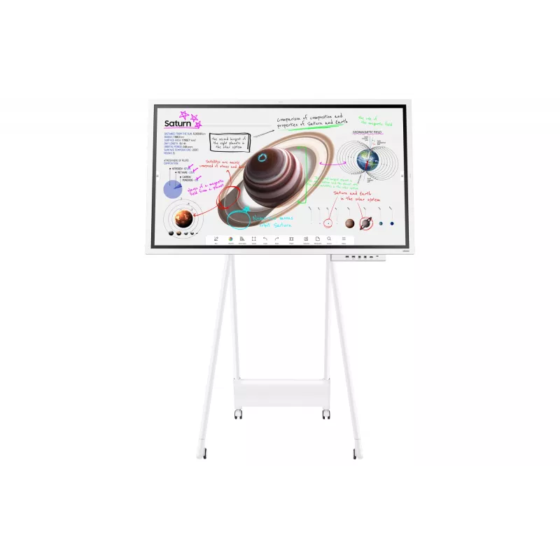 Samsung WM65B interactief whiteboard 165,1 cm (65 inch) 3840 x 2160 pixels touchscreen grijs, wit
