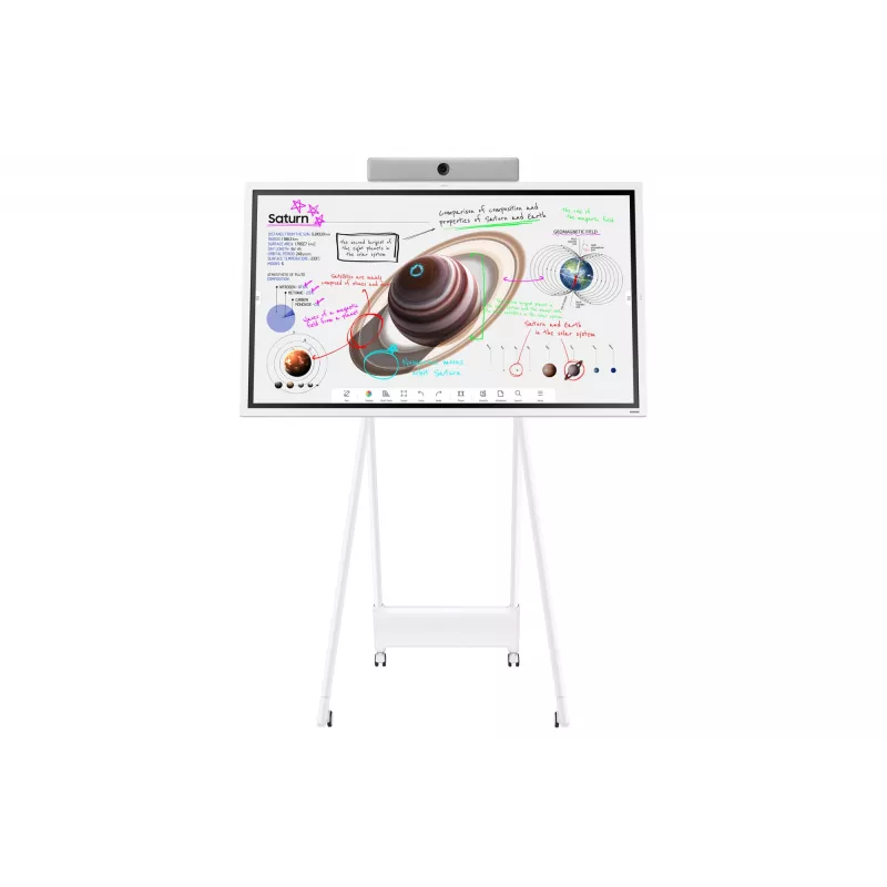 Samsung WM65B interactief whiteboard 165,1 cm (65 inch) 3840 x 2160 pixels touchscreen grijs, wit