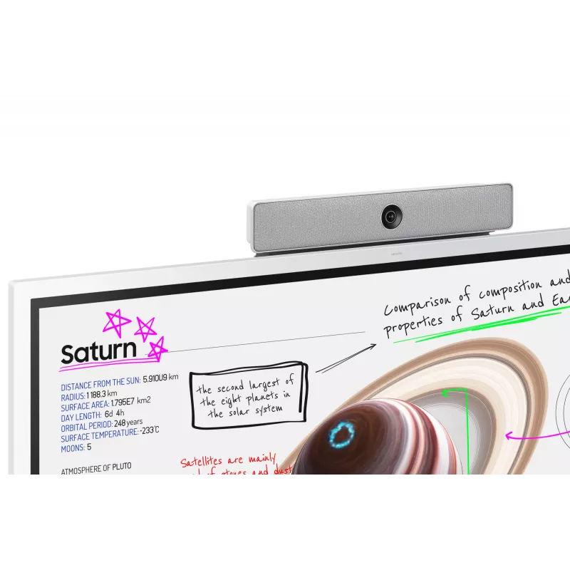 Samsung WM65B interactief whiteboard 165,1 cm (65 inch) 3840 x 2160 pixels touchscreen grijs, wit