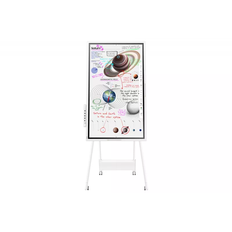 Samsung WM65B interactief whiteboard 165,1 cm (65 inch) 3840 x 2160 pixels touchscreen grijs, wit
