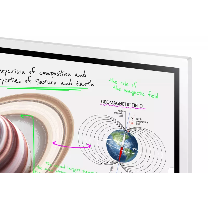 Samsung WM65B interactief whiteboard 165,1 cm (65 inch) 3840 x 2160 pixels touchscreen grijs, wit