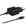 Oplader Samsung EP-T2510 25W USB-C indoor snelladen, zwart, 1 m kabel