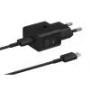 Oplader Samsung EP-T2510 25W USB-C indoor snelladen, zwart, 1 m kabel