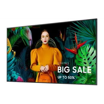 Samsung QH75C digital signage flatscreen 190,5 cm (75 inch) lcd Wi-Fi 700 cd/m² 4K Ultra HD zwart Tizen 24/7