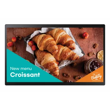 Samsung QB24C-T digital signage flatscreen 61 cm (24 inch) LED Wi-Fi 250 cd/m² Full HD zwart touchscreen ingebouwde processor Tizen 7.0 16/7
