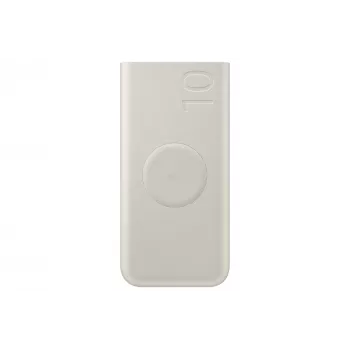 Powerbank Samsung EB-U2510XUEGEU 10000 mAh, PD 3.0 25W, USB-C ingang en uitgang, draadloos laden, 3-apparaten-uitgang, beige