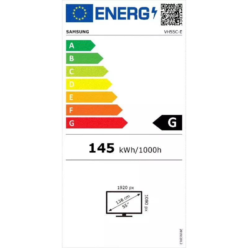 Monitor Samsung VH55C-E 55 inch lcd Full HD 1920 x 1080