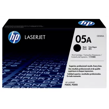 HP 05A zwarte originele LaserJet-tonercartridge, 2300 pagina's, zwart, 1 stk.
