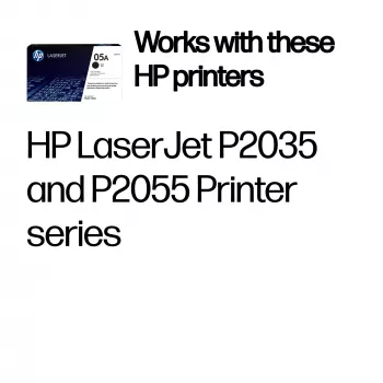 HP 05A zwarte originele LaserJet-tonercartridge, 2300 pagina's, zwart, 1 stk.
