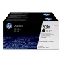 HP 53X 2-pack High Yield zwart originele LaserJet-tonercartridges