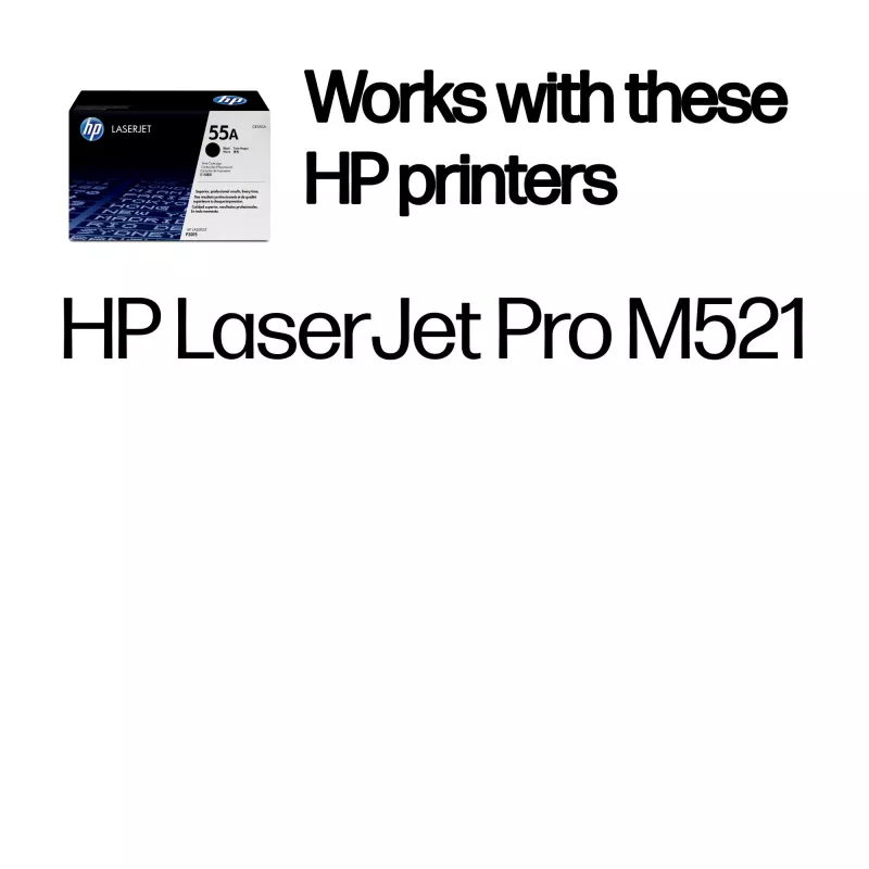 HP 55A zwarte originele LaserJet-tonercartridge, 6000 pagina's, zwart, 1 stk.