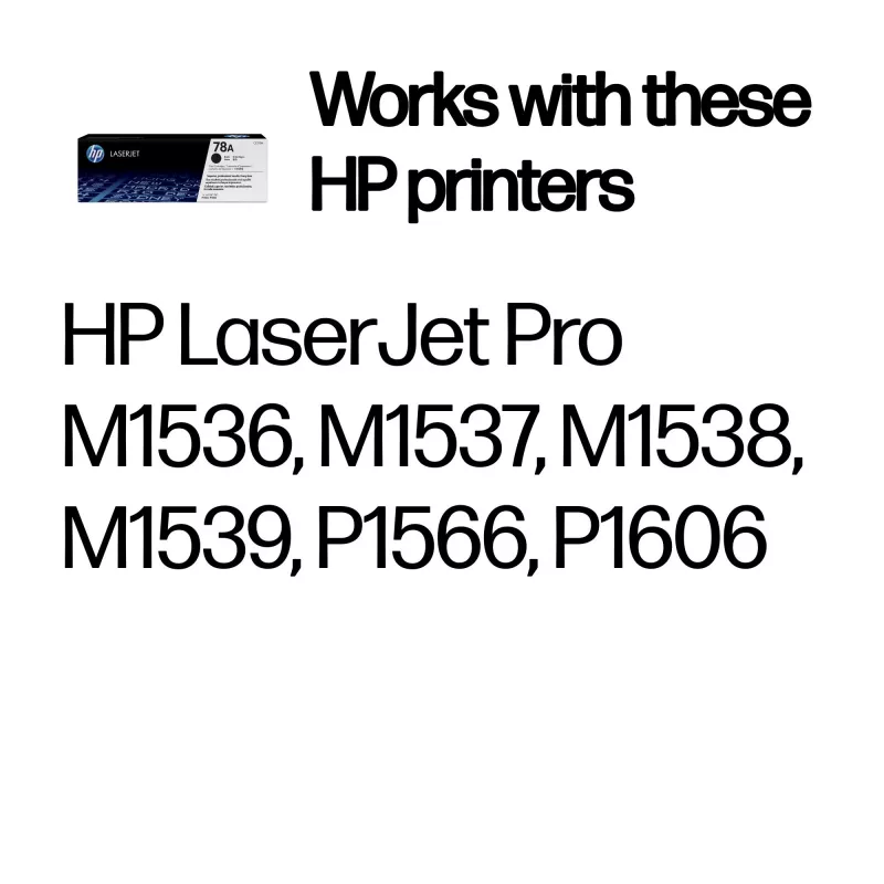 HP 78A originele LaserJet-tonercartridge, zwart, 2100 pagina's, 1 stuk