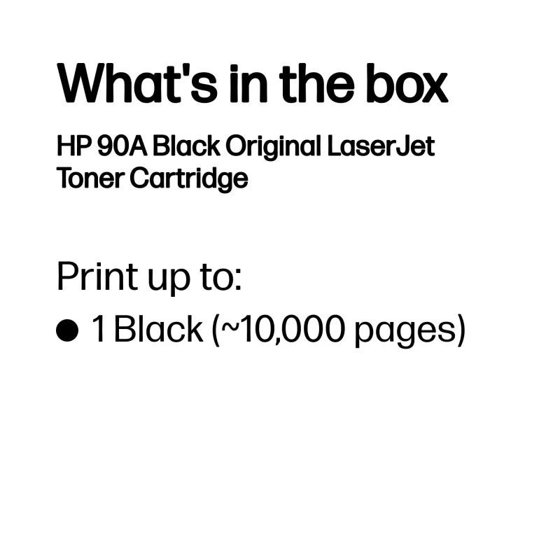 HP 90A originele LaserJet-tonercartridge zwart