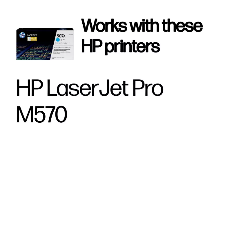 HP 507A cyaan originele LaserJet-tonercartridge, 6000 pagina's, cyaan, 1 st.