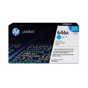 HP 646A cyaan originele LaserJet-tonercartridge, 12500 pagina's, cyaan, 1 st.