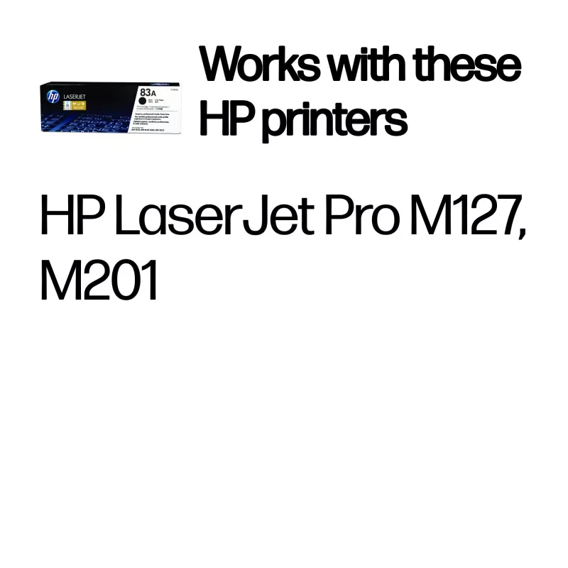 HP 83A originele LaserJet-tonercartridge zwart