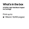 HP 970XL originele zwarte inktcartridge high yield, zwart, 1 st., 9200 pagina's