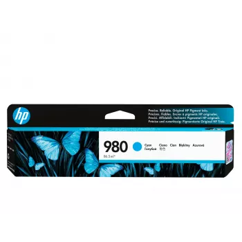 HP 980 originele inktcartridge, cyaan, 1 st., 6600 pagina's