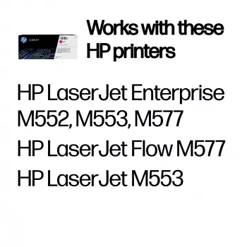 HP 508X High Yield magenta originele LaserJet-tonercartridge